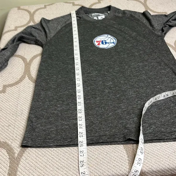Adidas Ultimate Tee Philadelphia Basketball 76ers long sleeve climalite shirt - Image 7