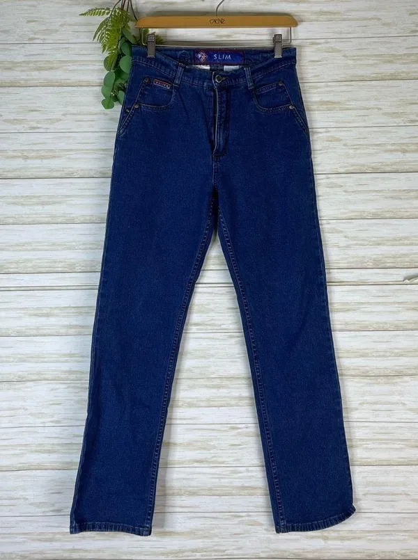 Vintage Posted Bare Back Slim Straight Jeans Size 27 - Image 3