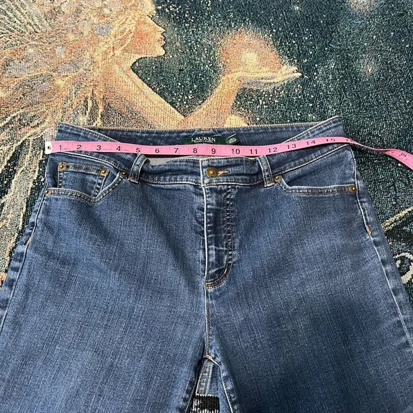 Lauren Ralph Lauren Straight Jeans 10 Stretch Mid‑Rise Ankle Streetwear Denim - Image 13