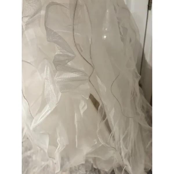 Precious Divas White Silver Sequin Crystal‎ Halter Mermaid Pageant Prom Dress 6 - Image 5