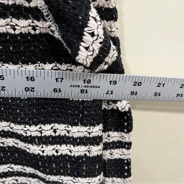 NWT Free People black and white striped knit blaze / jacket knit size small - Image 6
