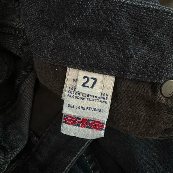 Hudson Metallic W427DHA Straight Skinny Denim Jeans 27 - Image 5