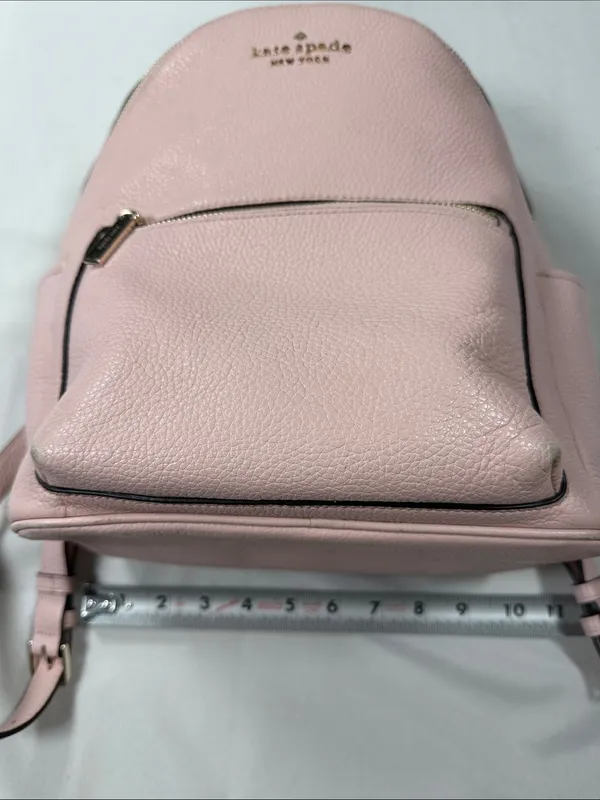 kate spade Pale Pink Pebbled Leather  Backpack - Image 14