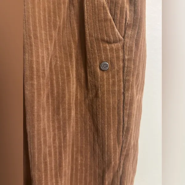 Ugg Size Medium Averey Cotton Drawstring Corduroy Tapered Lounge Pants Comfy - Image 3