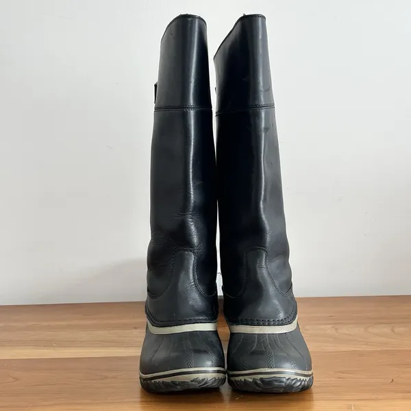 Sorel Slimpack II Lace Tall Waterproof Leather Winter Boots Black NL2557-010 6.5 - Image 5