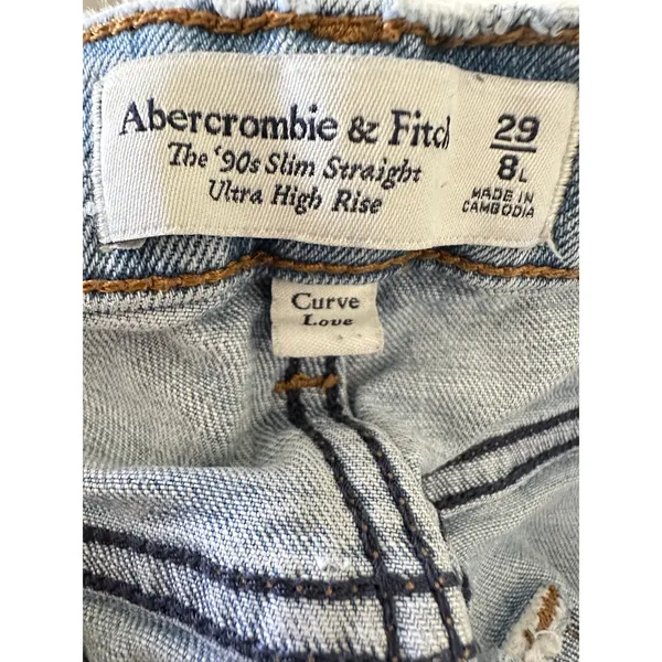 Abercrombie & Fitch 90s slim Straight Ultra High Rise curve love size 29/ 8L - Image 8