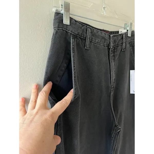 Lee Sz 26 Lyocell Blend Heritage Wide Leg Baggy Denim Pants Jeans High Rise‎ - Image 5