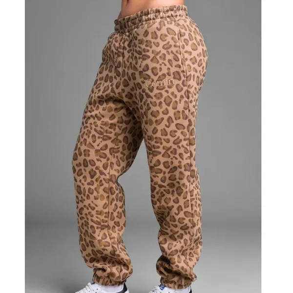 •NEW• CMFRT Womens minimalist Straight leopard sweatpants • Size XL - Image 7
