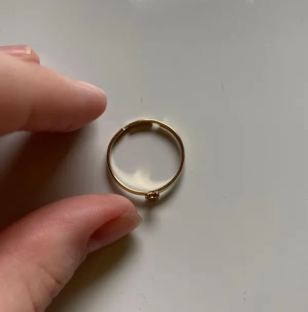 Gold R Ring - Image 2