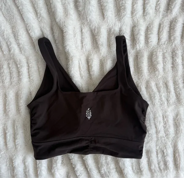 Free People Twist-Front Bralette - Brown - Image 6