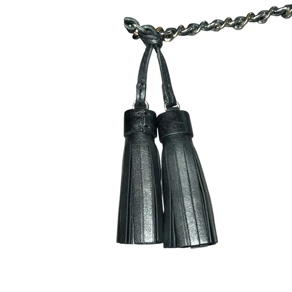 MICHAEL Michael Kors Jet Set Travel Small‎ Chain Shearling Crossbody Black Purse - Image 6