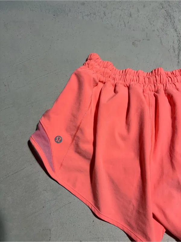 Lululemon Coral Hotty hot Athletic Running Shorts 4 Reg - Image 8