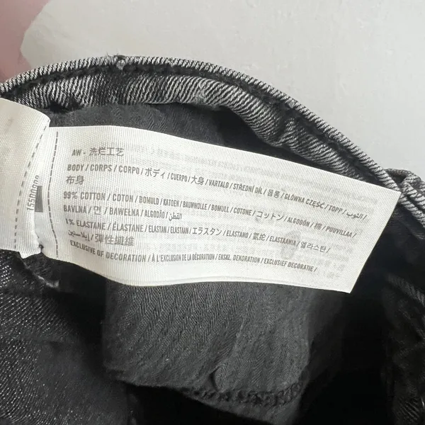 Abercrombie &‎ Fitch Ankle Straight Ultra High Rise Gray Black Jeans Women 27/4R - Image 8