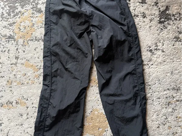 Nike Black Lightweight Track Pants with White Swoosh - Image 6