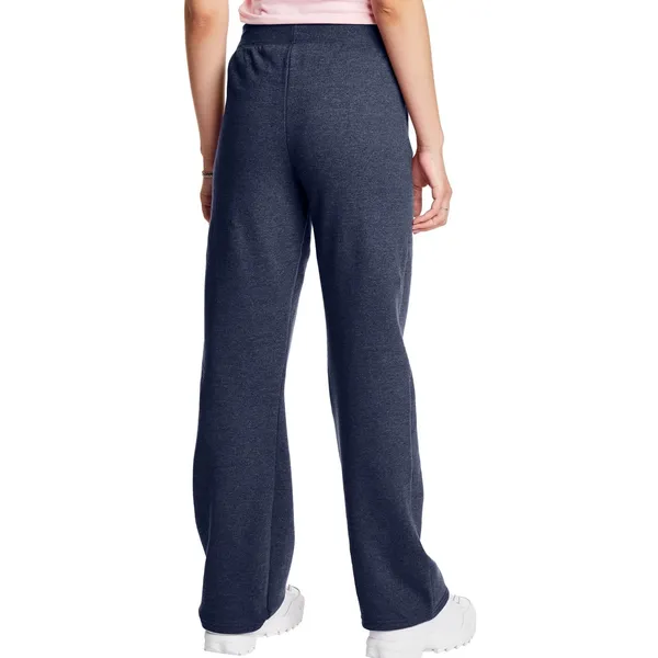 Hanes Womens EcoSmart Sweatpants Sz XL Navy Heather Relaxed Fleece Cozy Casual - Image 2