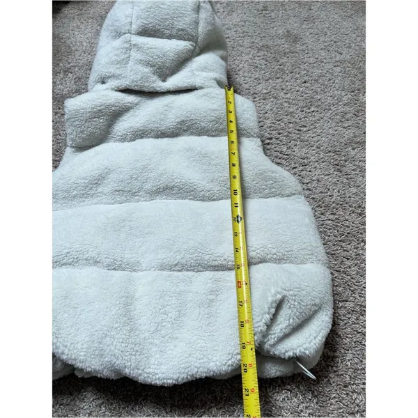 Lululemon Wunder Puff Cropped Vest Textured Fleece - Bone - Image 14