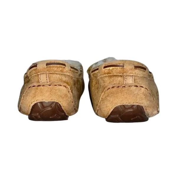 UGG Dakota Chestnut Brown Suede Leather Wool Lined Moccasin Slipper Loafer Shoes - Image 7