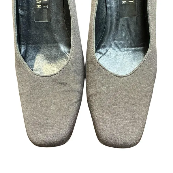 Stuart Weitzman Shoes Womens Size 6C‎ Gray Block Heel Square Toe Dress Pumps - Image 2