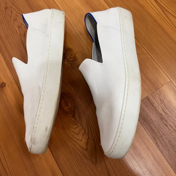Rothy's The Original Slip On Sneaker Bright White Women’s US 11 Knit Shoes Flats - Image 2
