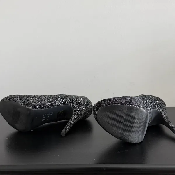 Mix No. 6 Black Sparkle Platform‎ Stilettos Sz 6.5 - Image 7