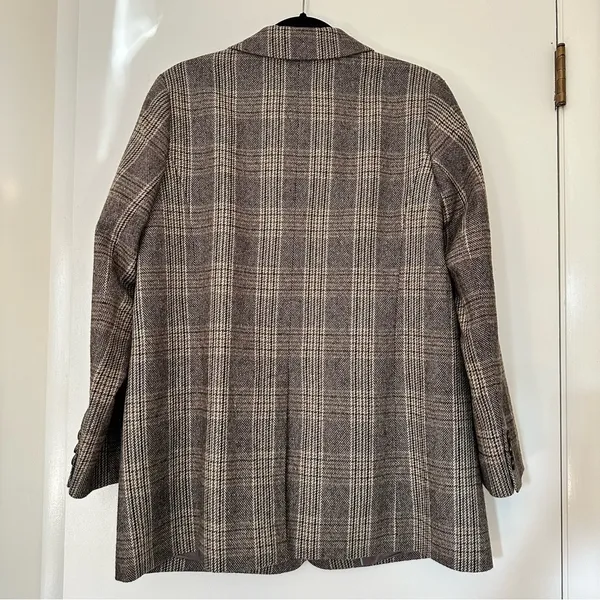 Talbots Wool Plaid Blazer Italy Luxury Collection Size 12 - Image 2