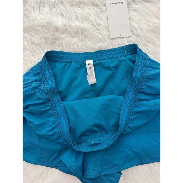 Lululemon Dolphin Hem Mid Rise Running Shorts 3" Hawaiian Blue Size XL - Image 9