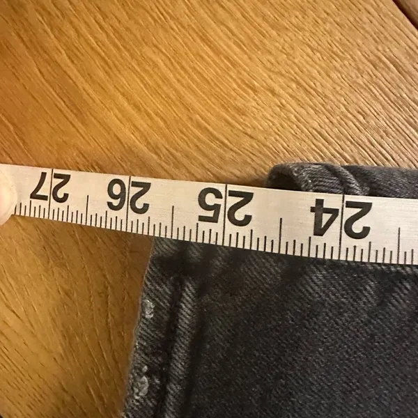 Levi wedgie button fly jeans 28 black - Image 10