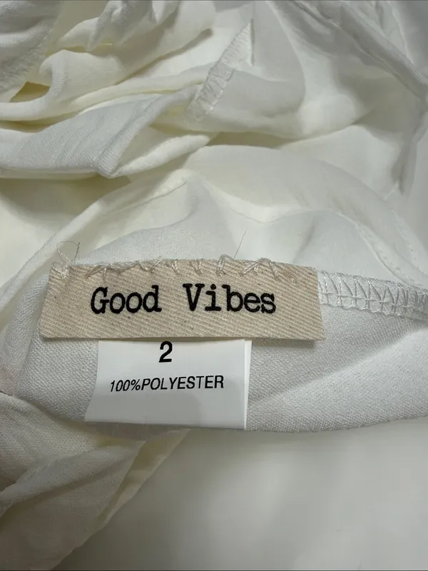 Good Vibes Backless White Spaghetti-Strap Maxi Dress Size Medium NIB - Image 5