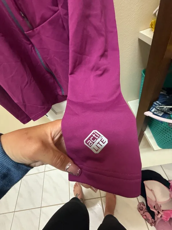 Salomon ActiLite Full Zip Softshell Running Jacket Purple - Image 5