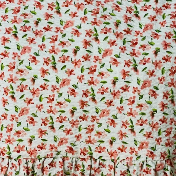 Tuckernuck Hyacinth House Puff Long Sleeve Peplum Floral Blouse Small - Image 4