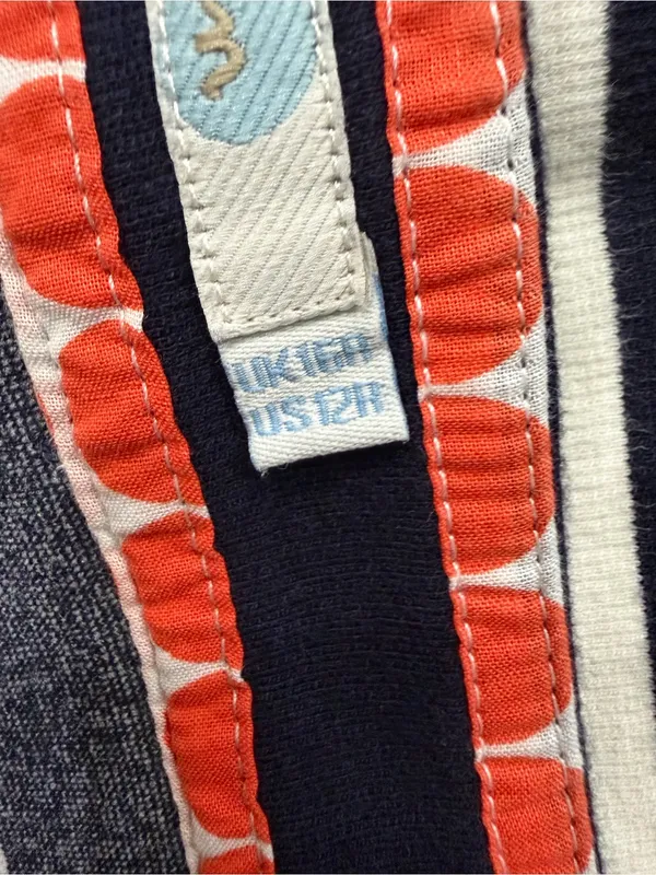Boden Navy and White Striped Women's Skirt - Image 4