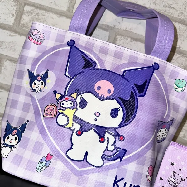 Sanrio Kuromi lunch bag and coin pouch - Image 2