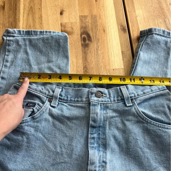 Vintage Lee Original Jeans Women’s 12M (27x29) Light Wash Straight Leg - Image 9