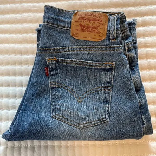 Levis 515 Jeans Faded Bootcut Raw Hem 27x30 Size 4 - Image 3