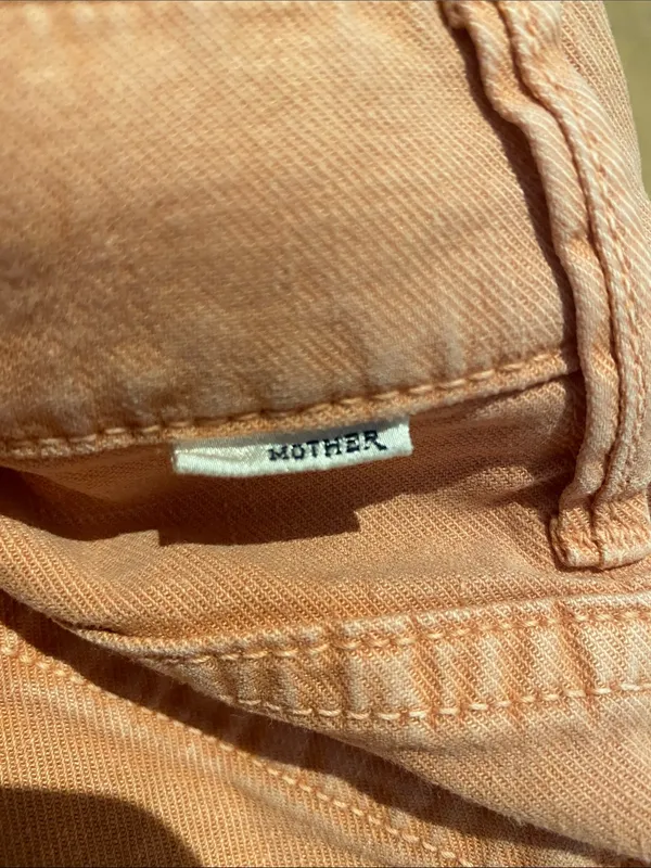 Mother The Insider Ankle Fray Jeans Chalk It Up Size 28 - Image 11