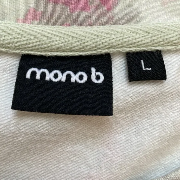 Mono b floral long sleeve knit top sz L - Image 4