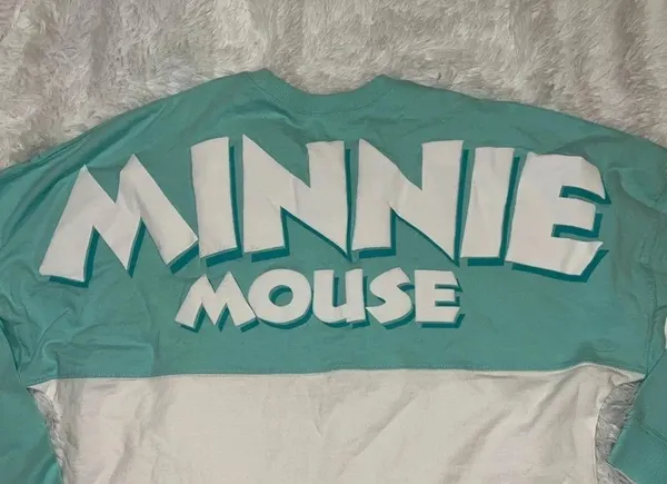 Disney Minnie Mouse Long Sleeve Spirit Jersey Style size Medium (8/10) Varsity - Image 4
