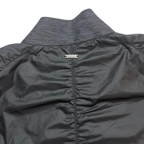 prAna Center Jacket Gorpcore Utility Bomber Lightweight DWR Tech Black Small - Image 3