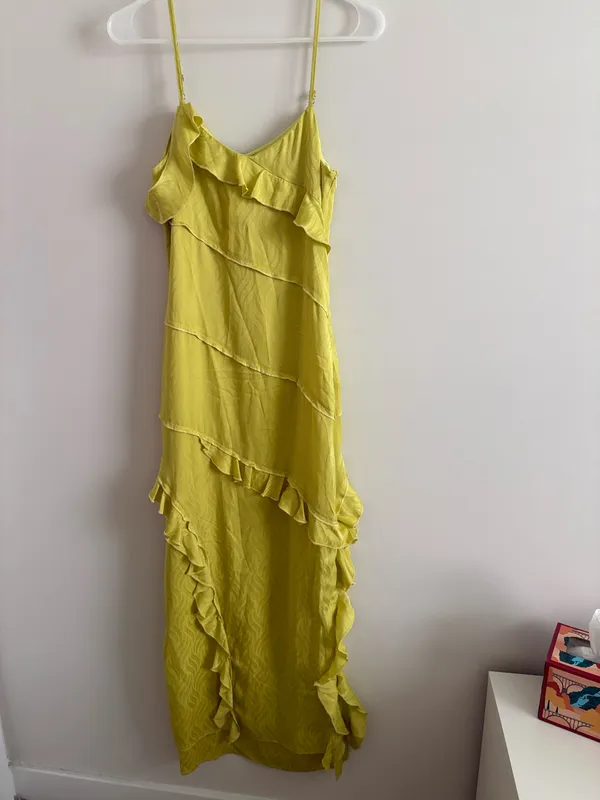 Sur Halo Women's Shyla Dress Maxi Length Yellow Size Small - Image 4