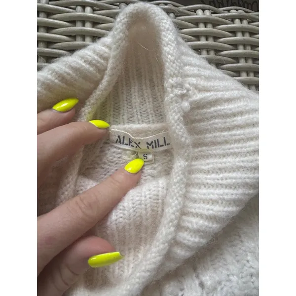 Alex Mill Camil Cabil‎ Wool Alpaca Sweater small luxury minimalist layered cabin - Image 8