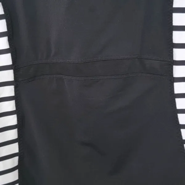 Athleta‎ Black and White Stripe Ace Racer Tank Top Mesh Details Pockets Size S - Image 9