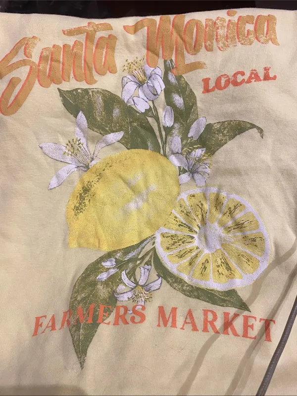 Arula Santa Monica Lemon Yellow Baby Tee NWT 3X - Image 3