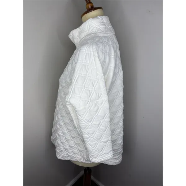 Tuckernuck Quilted Ally Swing White Sweatshirt Size M/L - Image 3