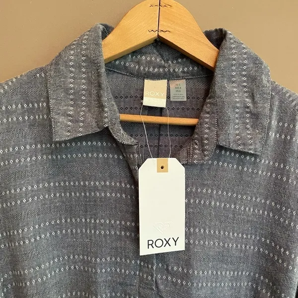 NWT Roxy Crazy Whisper Long‎ Sleeve Shirt Dress Size Small - Image 4