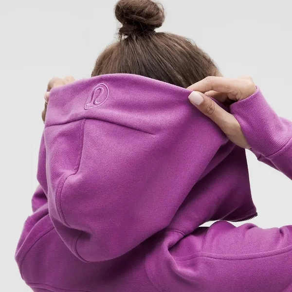 NEW Lululemon Scuba Oversized Half Zip Hoodie Vivid‎ Plum Athletic Cozy XL/XXL - Image 7