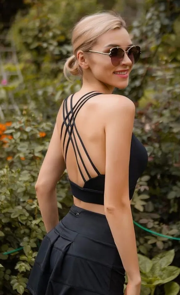 Botel Sports Criss Cross Back Strap Bras for Women, Comfort Support Bra - Image 3