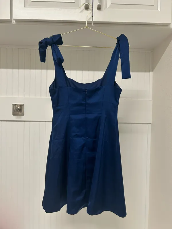 Poise Satin Mini Dress - Image 2