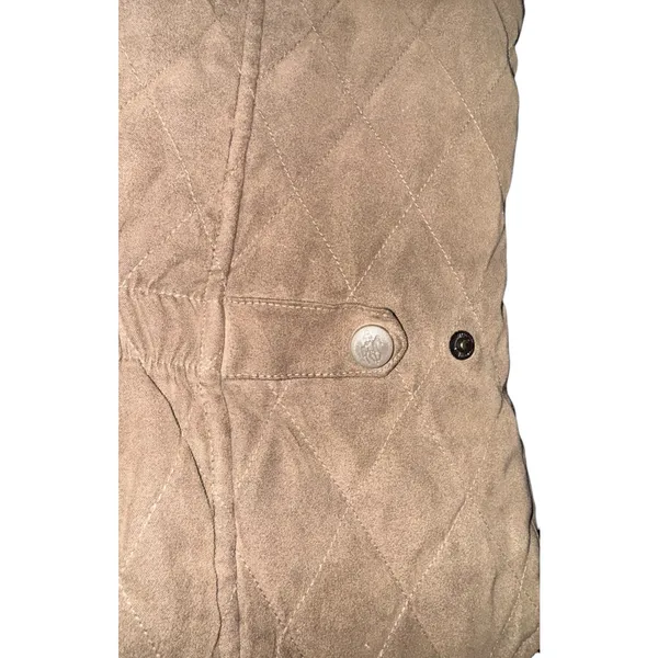 Outback Trading Company Women's Brown Quilted Vest Size‎ Small Equestrian Riding - Image 4