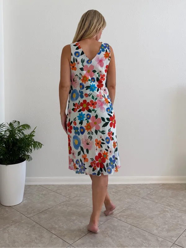 Charlie B Floral Cotton Modal Midi Dress M NWT - Image 2