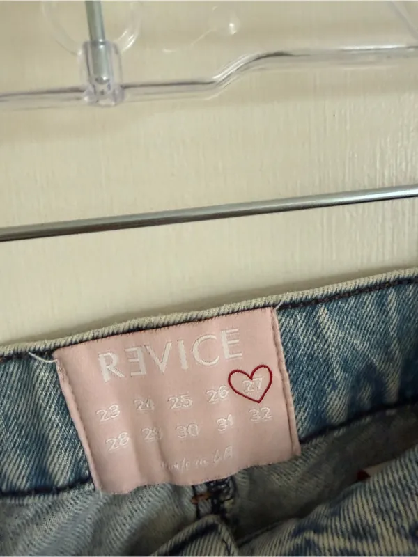 Revice Light Blue High-Rise Straight Leg Jeans - Image 2